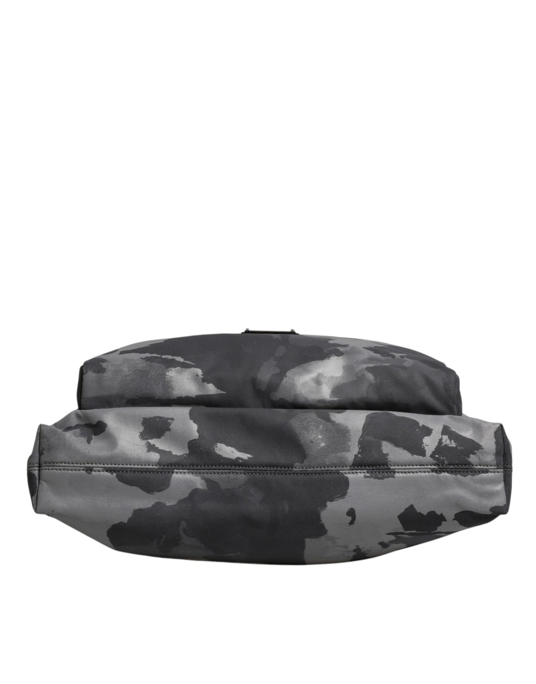Dolce &amp; Gabbana Gray Camo Cotton Multiple Compartments Tote Bag