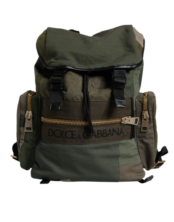 Sac à dos à cordon de serrage Dolce &amp;amp; Gabbana motif camouflage vert militaire