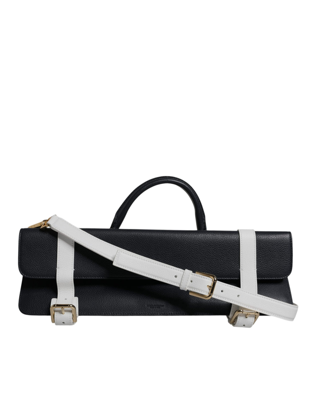Sac bandoulière Dolce Gabbana en cuir de veau bleu et blanc Sensation