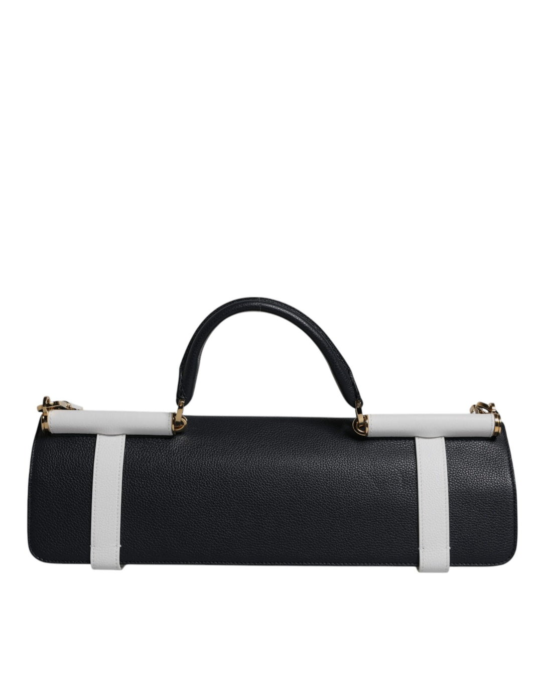 Sac bandoulière Dolce Gabbana en cuir de veau bleu et blanc Sensation