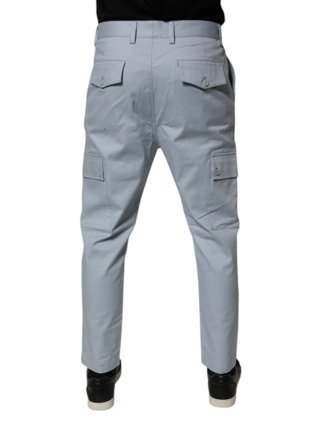 Pantalones cargo cónicos de algodón azul claro de Dolce &amp;amp; Gabbana