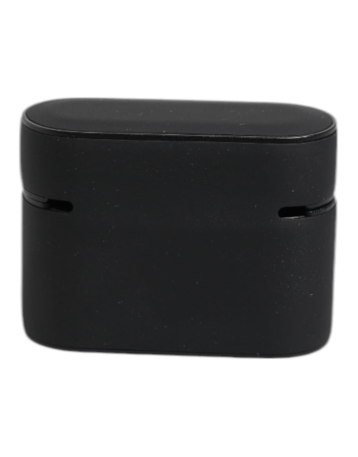 Dolce &amp; Gabbana Black Orange Silicone Embossed Logo Airpods Case