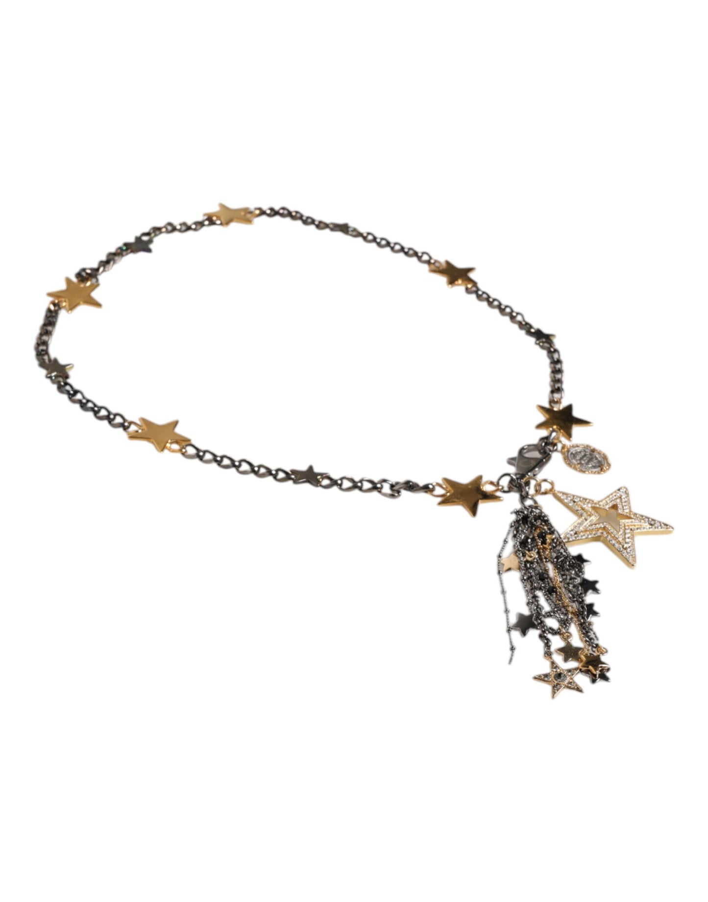 Ceinture chaîne Dolce &amp; Gabbana ornée de laiton argenté et doré