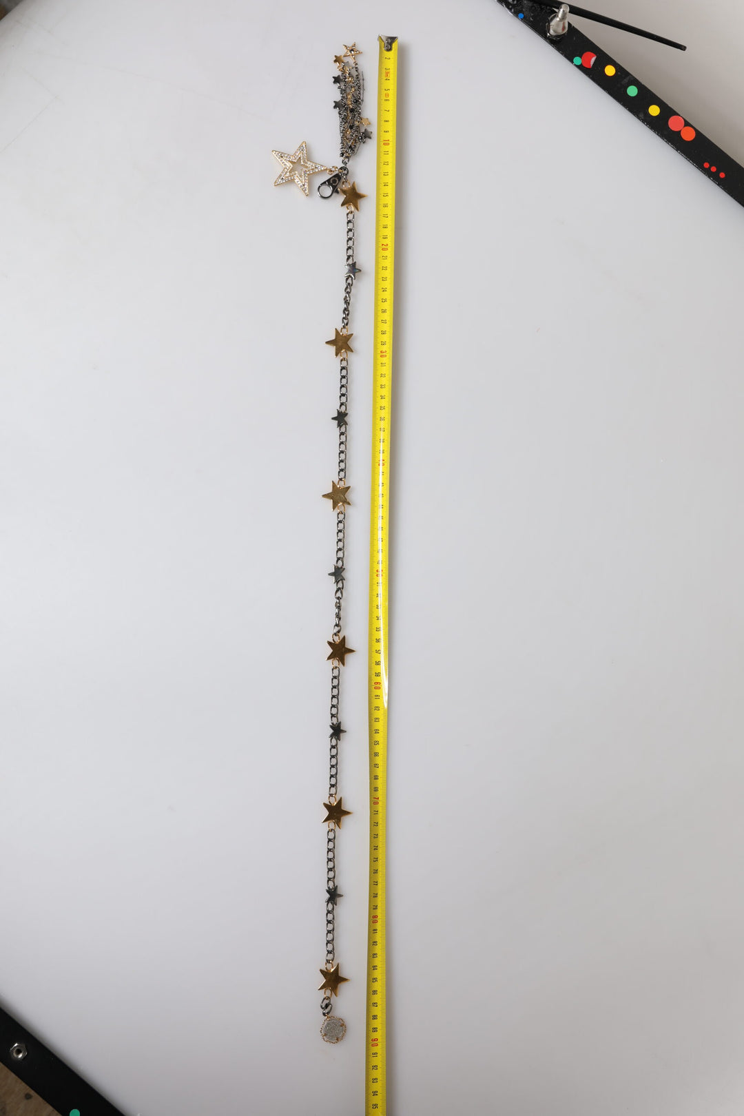 Dolce &amp; Gabbana Silver Gold Brass Embellished Waist Chain Belt