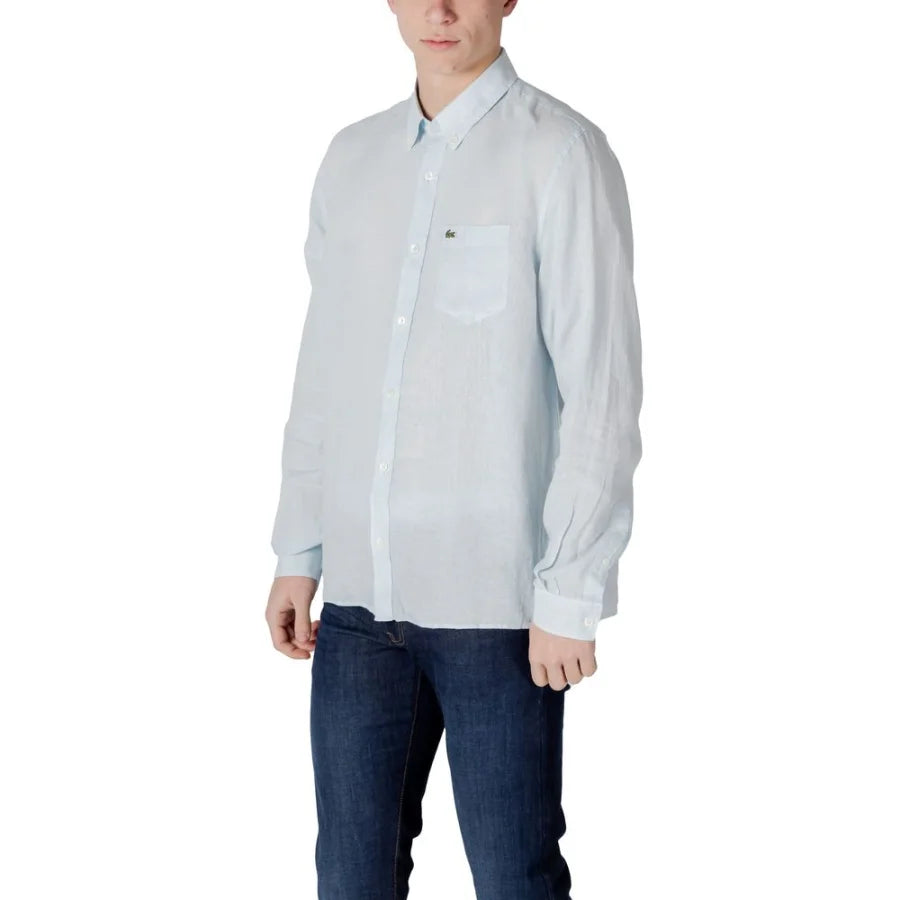 Lacoste Blue Linen Shirt