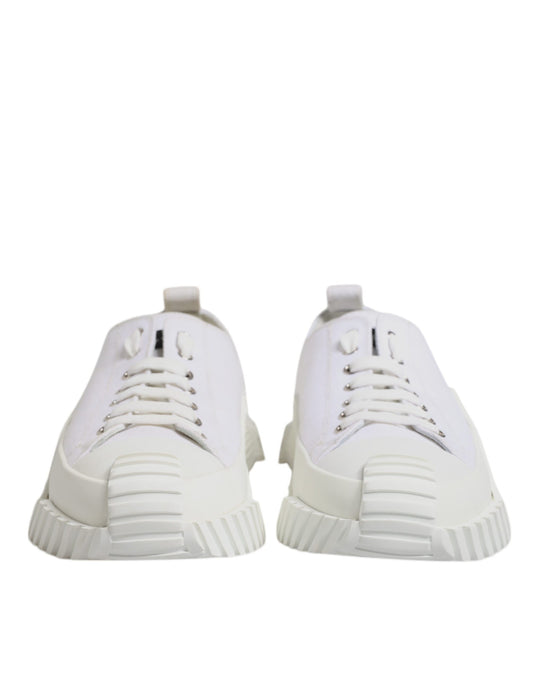Baskets basses Dolce &amp; Gabbana NS1 en cuir blanc