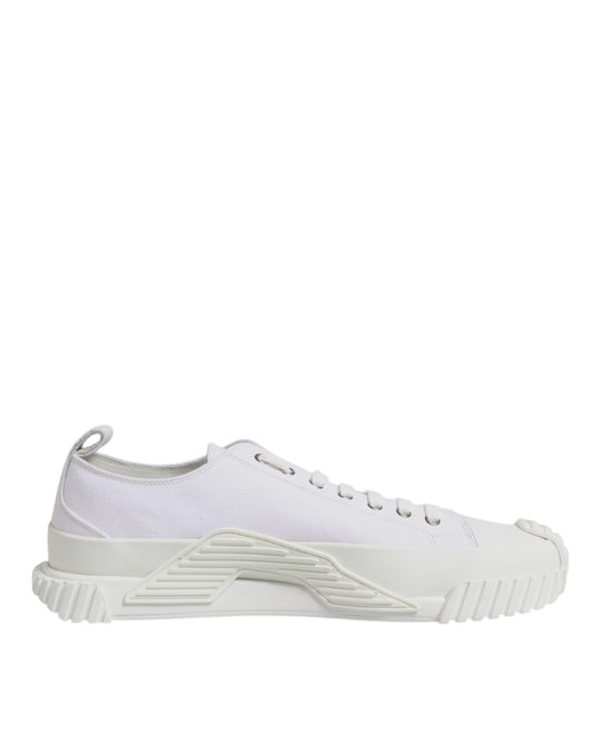 Baskets basses Dolce &amp; Gabbana NS1 en cuir blanc