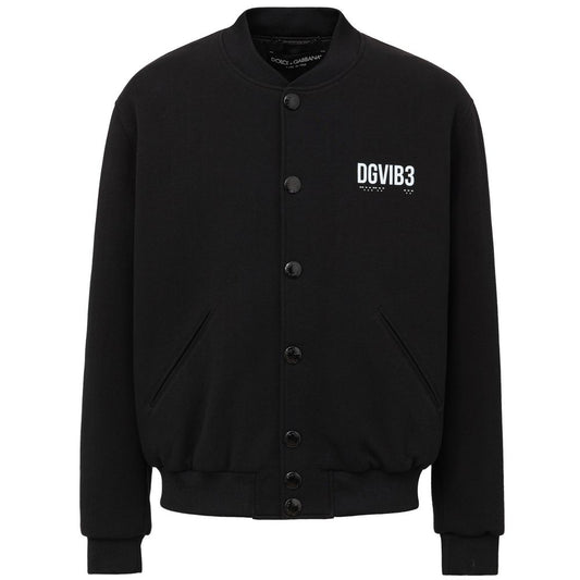 Chaqueta de viscosa negra Dolce &amp; Gabbana