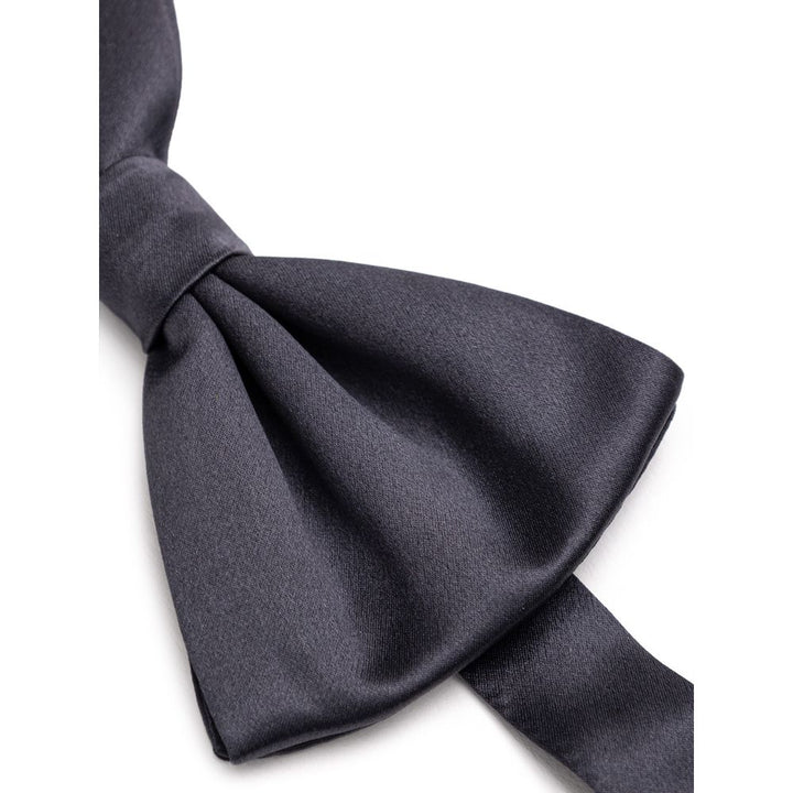 Dolce &amp; Gabbana Gray Silk Bowtie