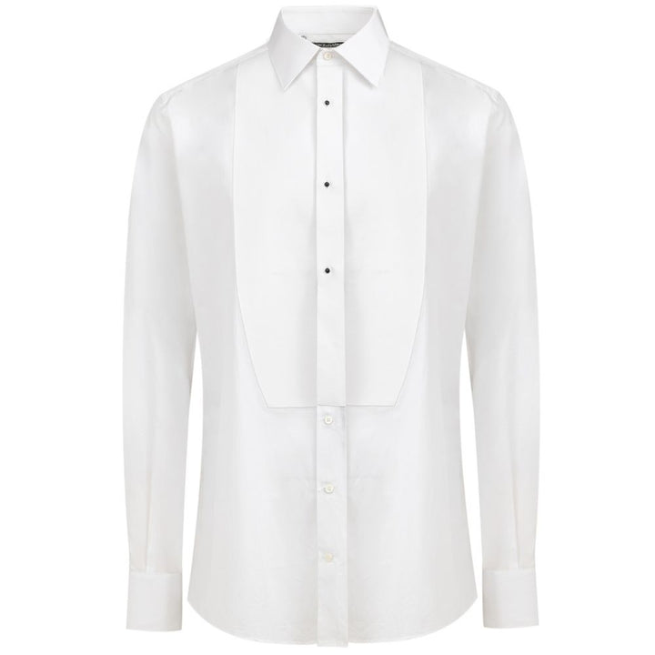 Dolce &amp; Gabbana White Cotton Dress Shirt