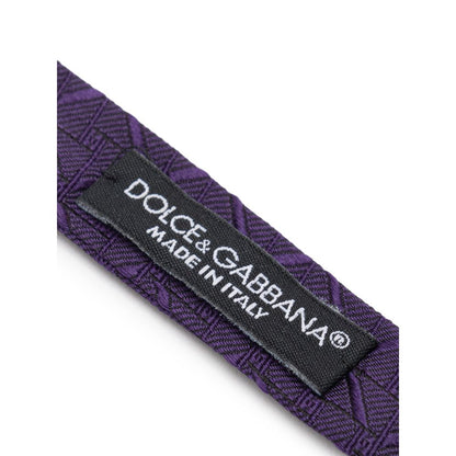 Cravates et nœud papillon en soie violette Dolce &amp; Gabbana
