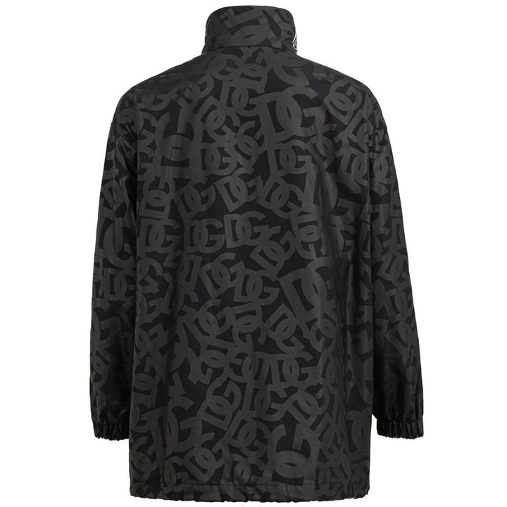 Dolce &amp; Gabbana Black Polyester Shell Jacket