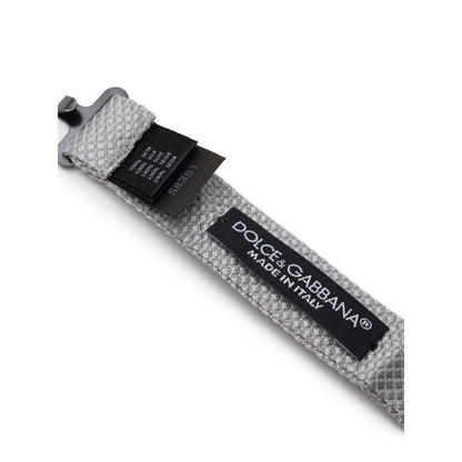 Cravates et nœud papillon en soie grise Dolce &amp; Gabbana