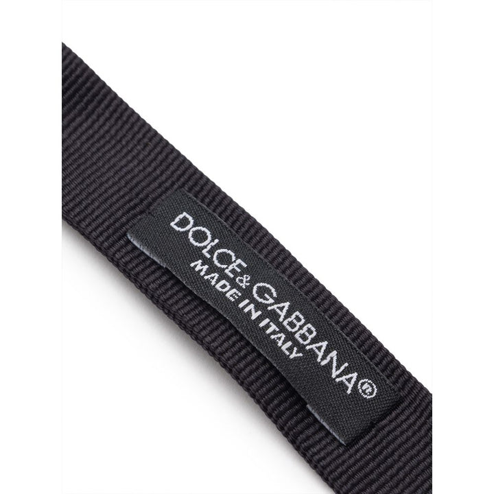 Dolce &amp; Gabbana Black Silk Bowtie
