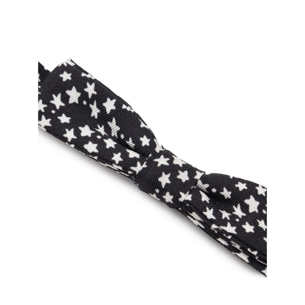 Dolce &amp; Gabbana Black Silk Bowtie