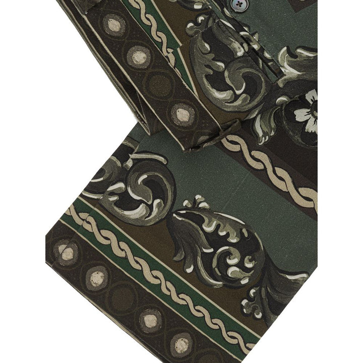 Dolce &amp; Gabbana Green Cotton Casual Pants