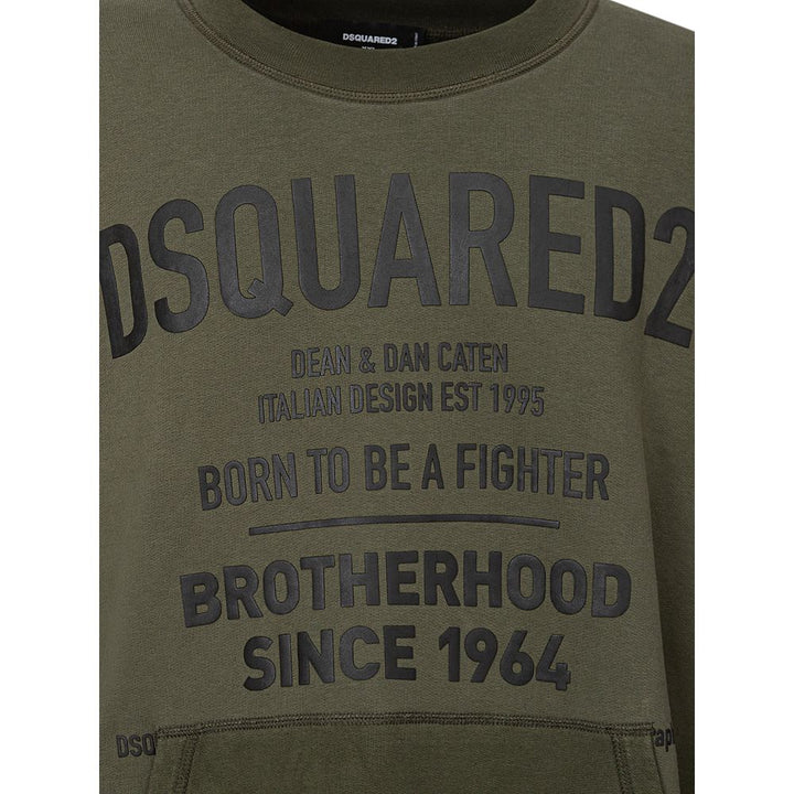 Dsquared² Green Cotton Sweatshirt