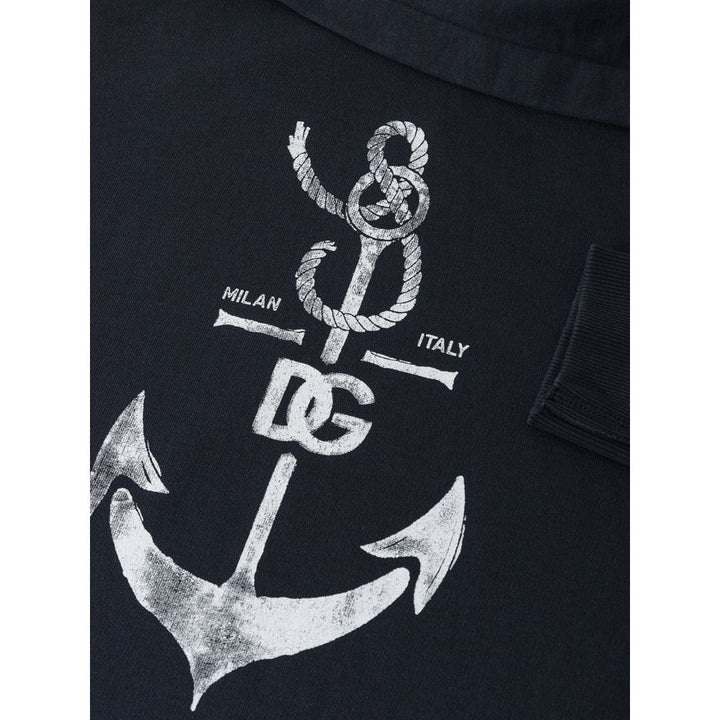 Dolce &amp; Gabbana Blue Cotton Sweatshirt