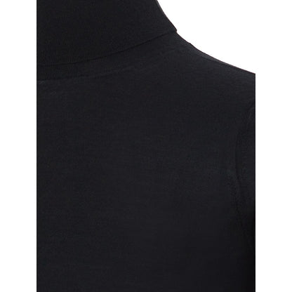 Colombo Black Cashmere Turtleneck
