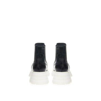 Alexander McQueen Black Leather Chelsea Boots