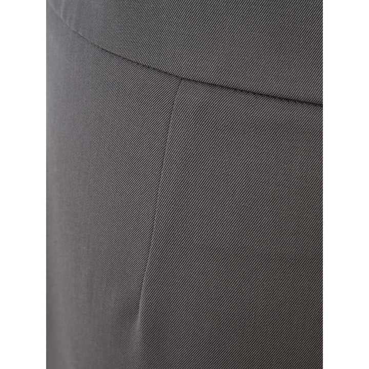 Lardini Gray Wool Casual Pants