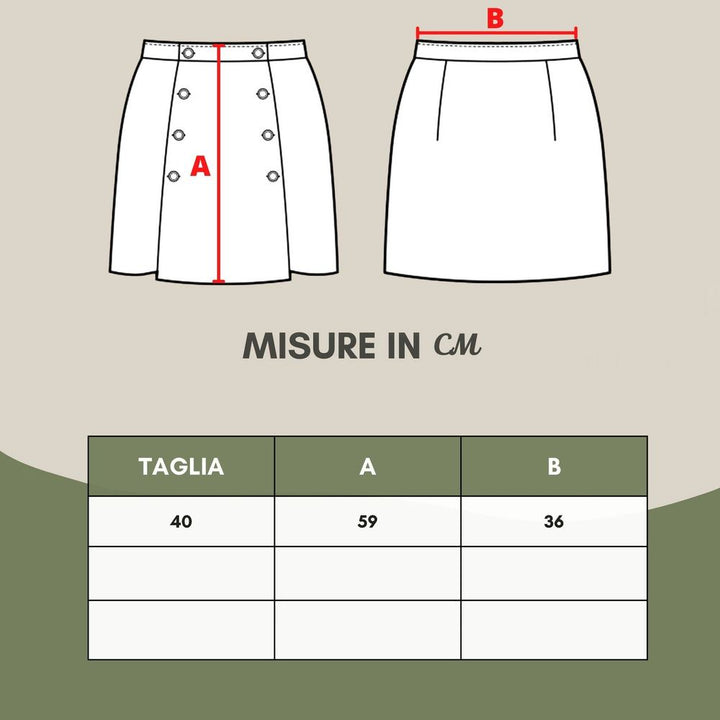 Falda tubo de lana gris chic de Lardini