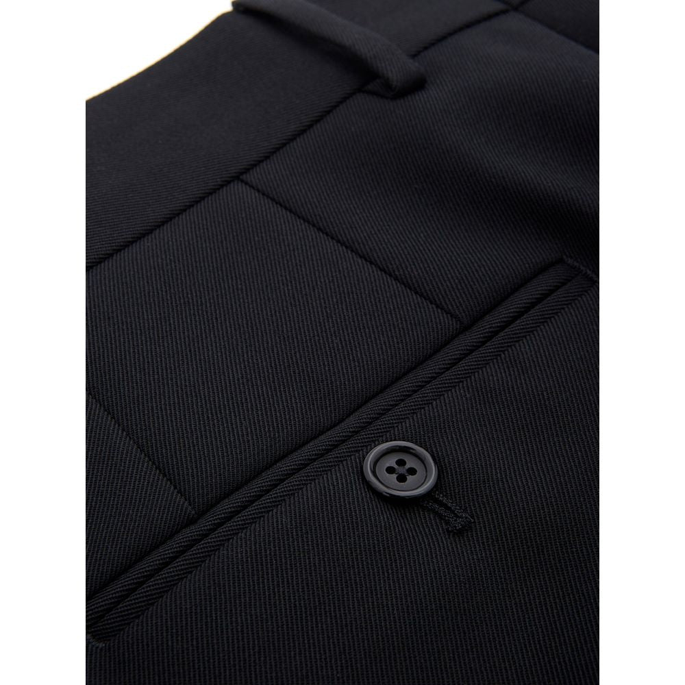Dolce &amp; Gabbana Black Polyester Dress Pants