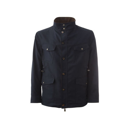 Veste élégante en laine bleue Lardini pour homme