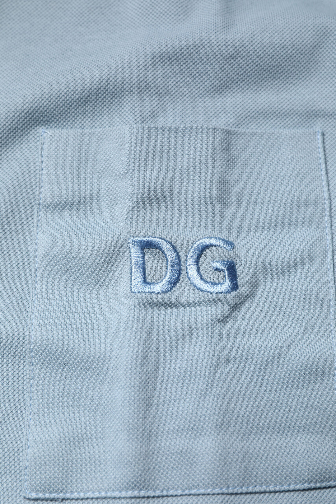 Dolce &amp; Gabbana Blue Cotton Button Down Casual Men Polo Shirt