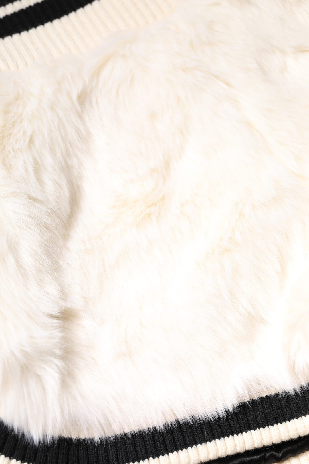 Dolce &amp; Gabbana White Faux Fur High Waisted Hot Pants Short