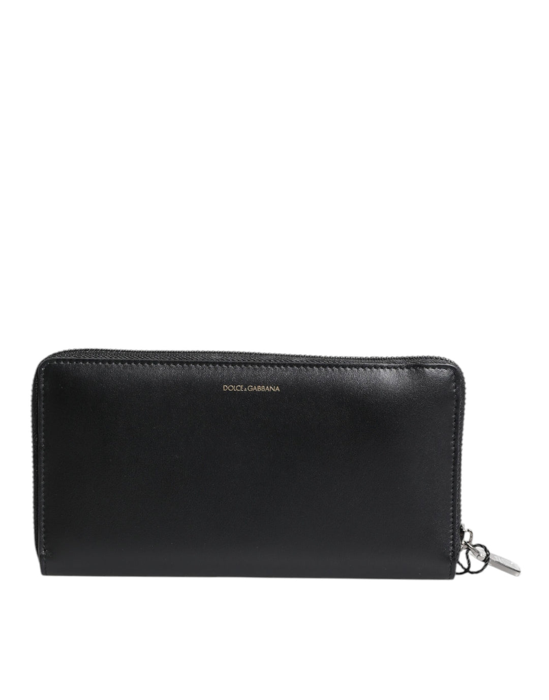 Dolce &amp; Gabbana Black Blue Exotic Leather Embossed Continental Wallet