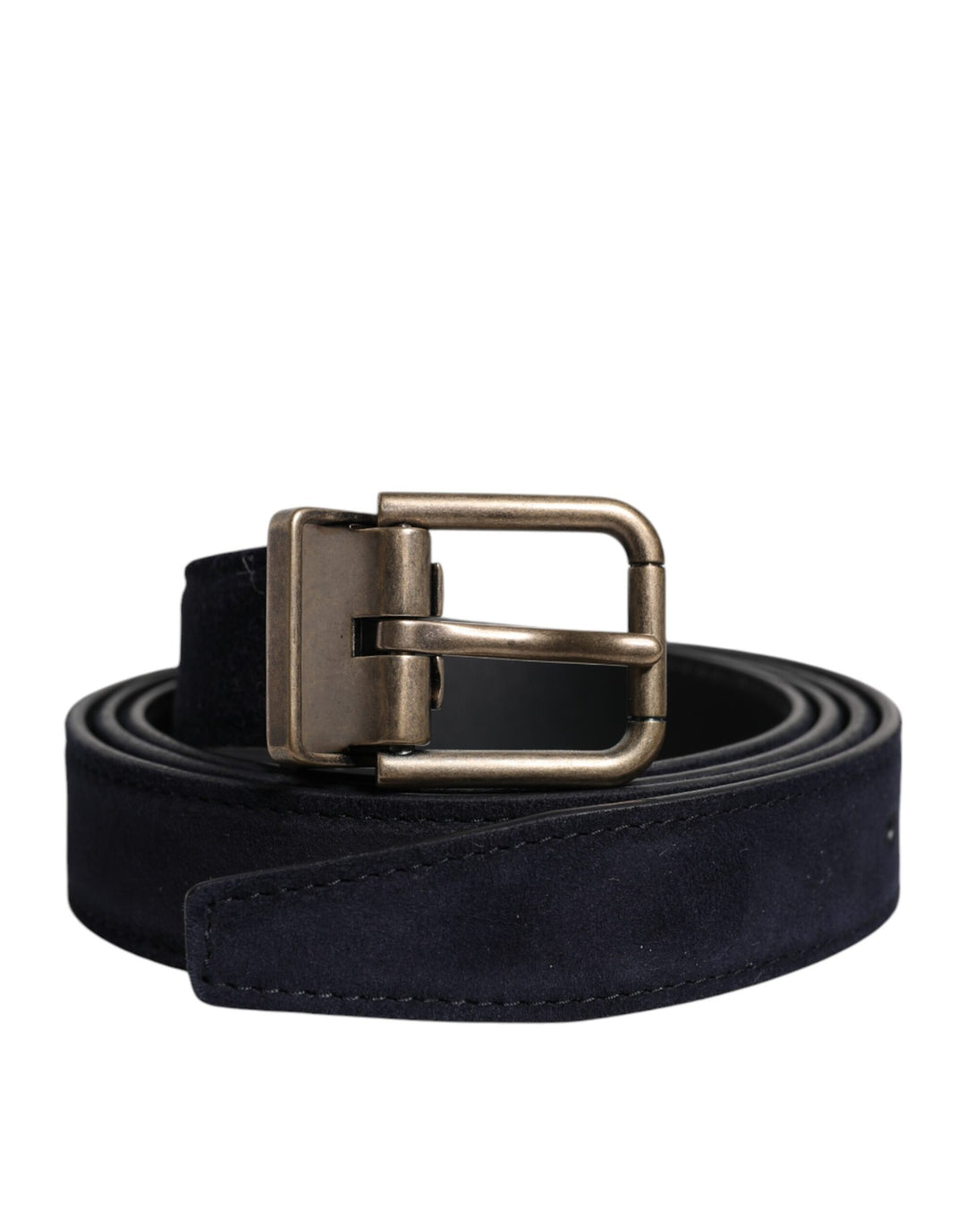 Ceinture classique Dolce &amp;amp; Gabbana en cuir de chèvre noir avec boucle en métal