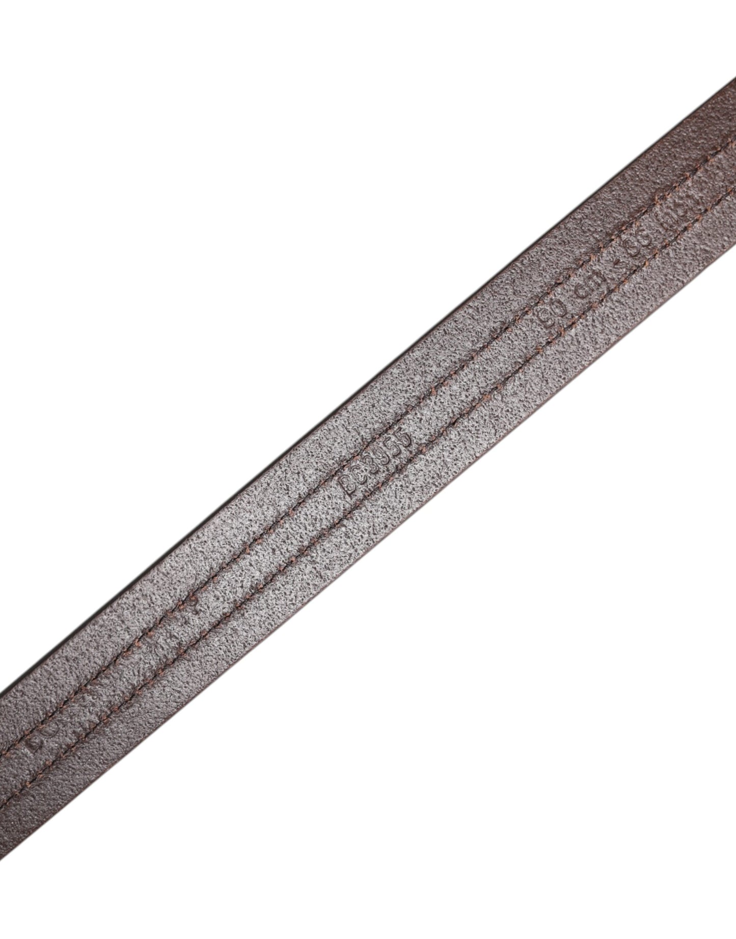 Cinturón con hebilla metálica y logotipo de cuero burdeos de Dolce &amp; Gabbana