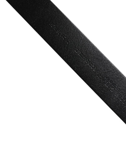 Cinturón clásico con hebilla metálica de piel de becerro marrón de Dolce &amp; Gabbana