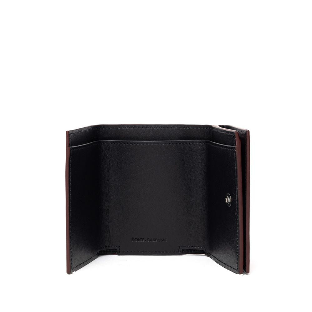 Dolce &amp; Gabbana Red Calfskin Wallet