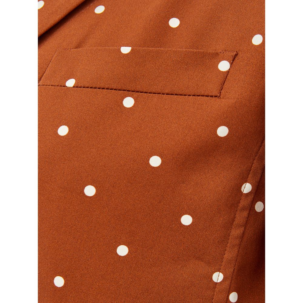 Lardini Brown Cotton Trench Coat