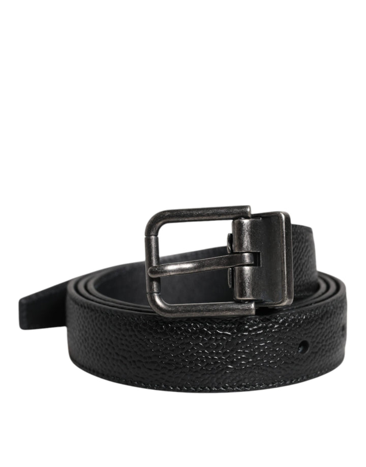 Ceinture en cuir de veau à boucle métallique Dolce Gabbana