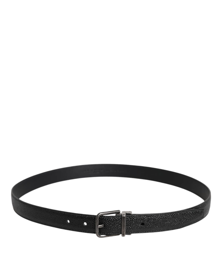 Ceinture en cuir de veau à boucle métallique Dolce Gabbana