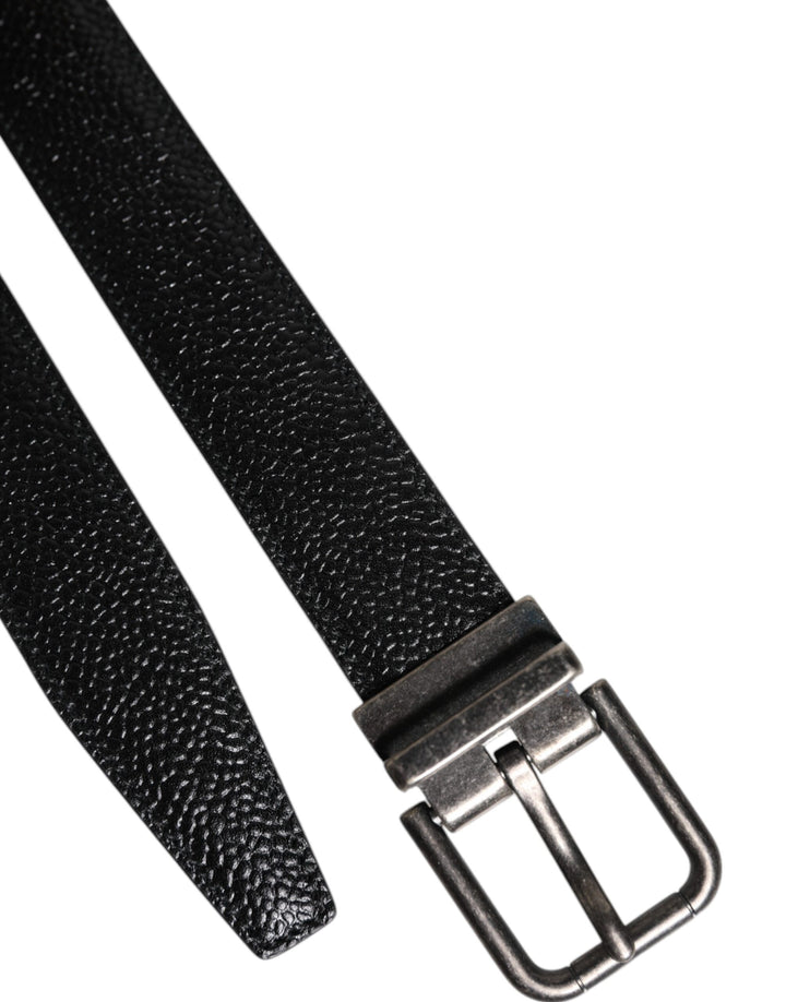 Ceinture en cuir de veau à boucle métallique Dolce Gabbana