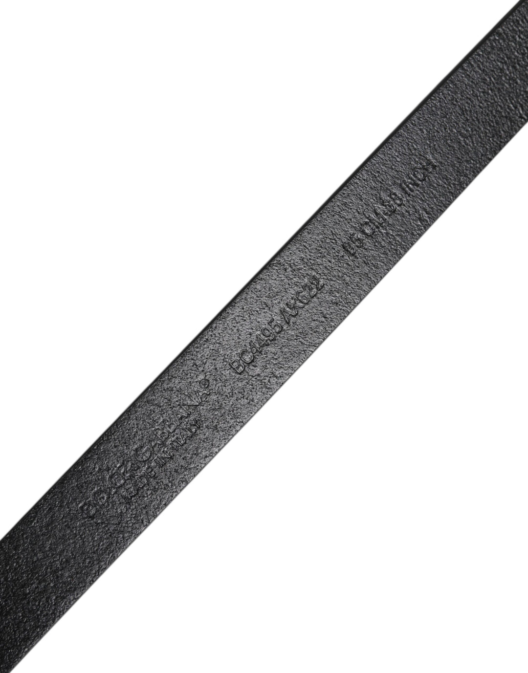 Dolce &amp; Gabbana Black Calfskin Classic Metal Logo Buckle Belt