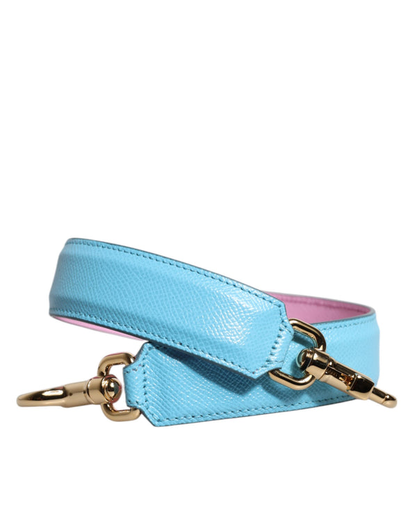 Dolce & Gabbana - Pink Blue Leather Handle Bag Shoulder Strap