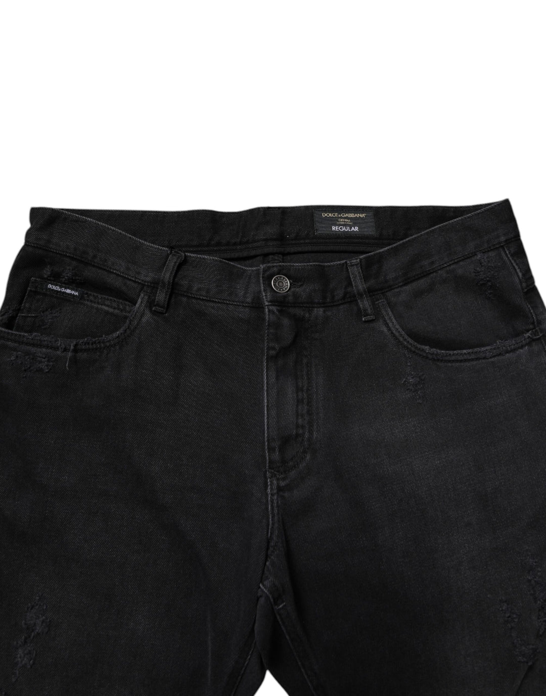 Dolce &amp; Gabbana Black Cotton Skinny Men Denim Jeans