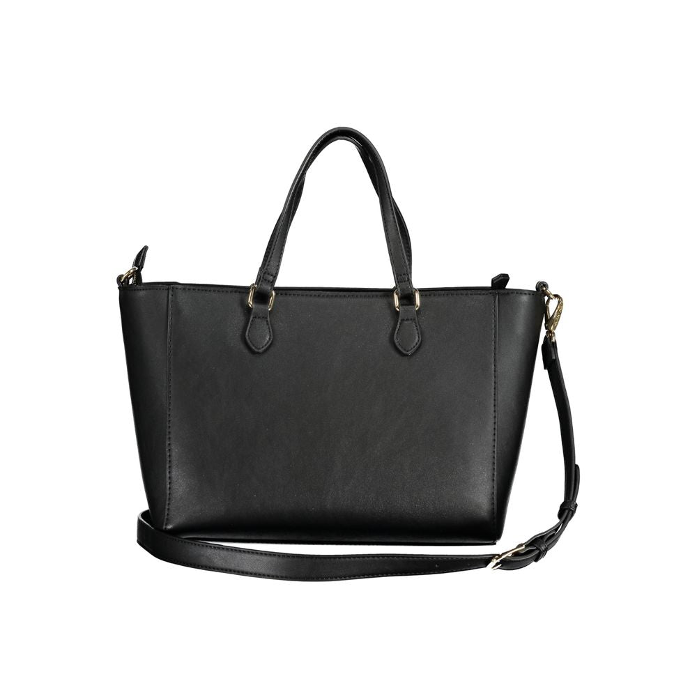 Mario Valentino - Nero Polyurethane Women’s Bag with Adjustable Shoulder Strap