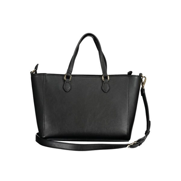 Mario Valentino - Nero Polyurethane Women’s Bag with Adjustable Shoulder Strap