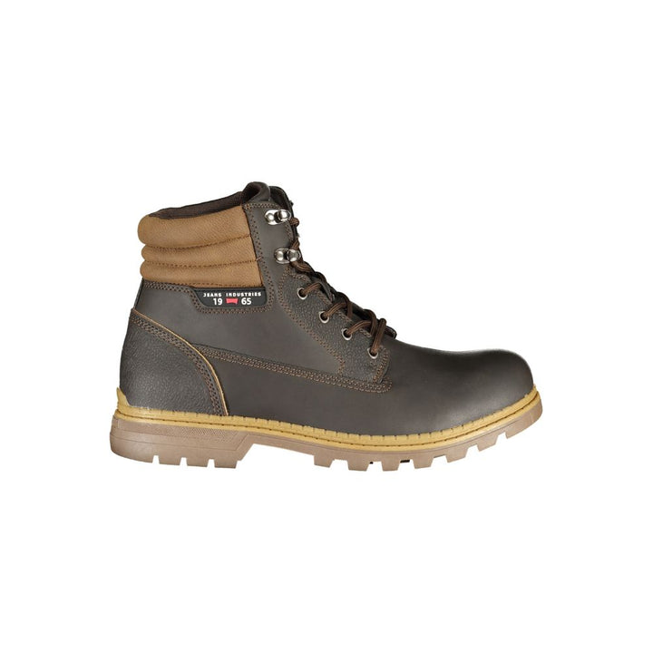 Carrera Marrone Poliuretano Men Ankle Boot