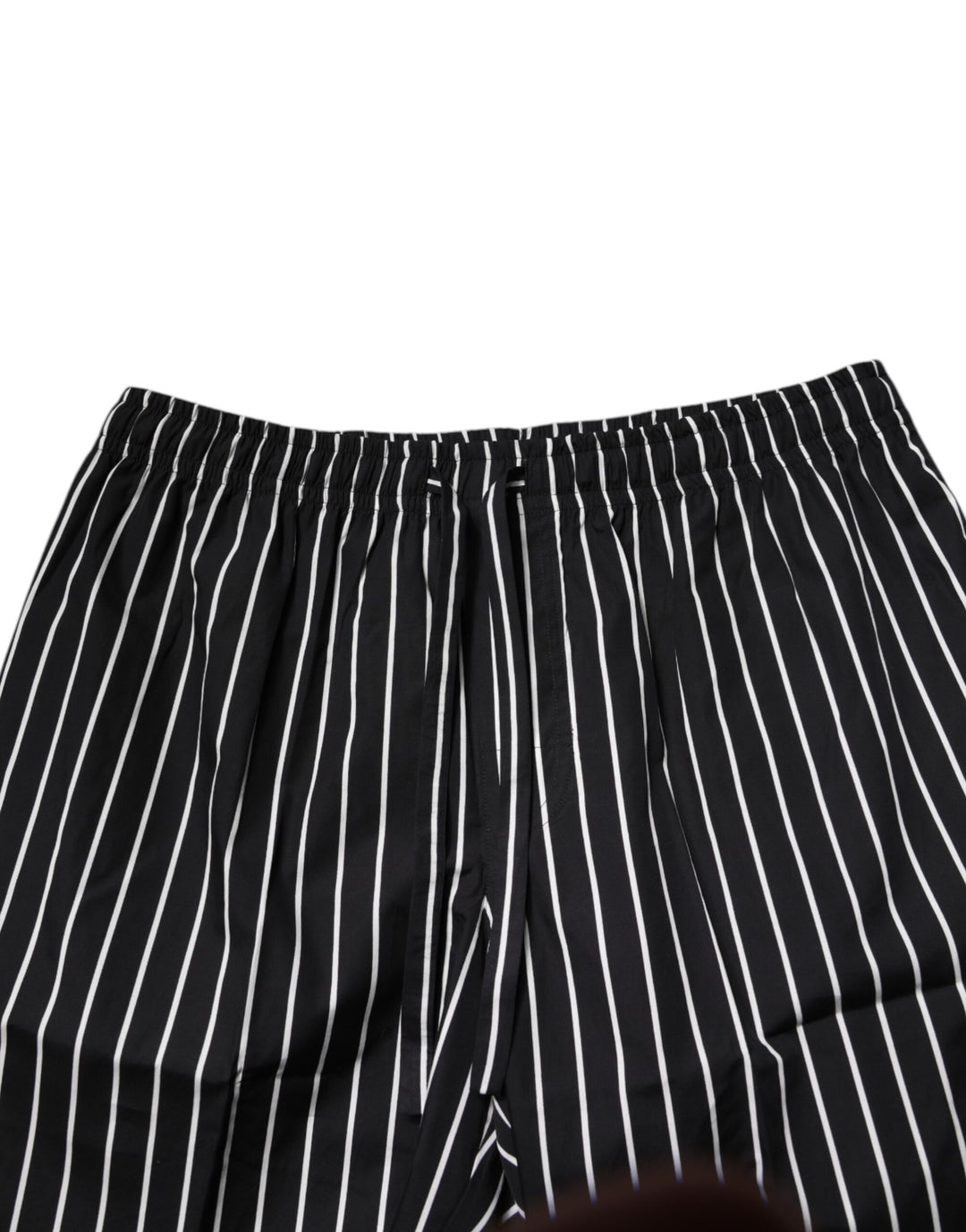 Dolce &amp; Gabbana Black White Stripes Cotton Men Pajama Set Sleepwear