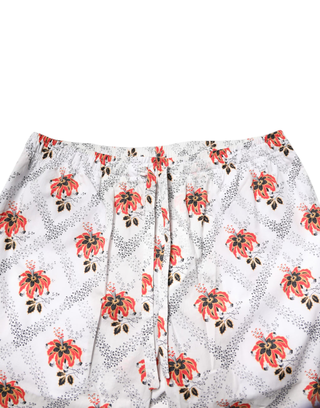 Dolce &amp; Gabbana Multicolor Floral Print Cotton Pajama Set Sleepwear