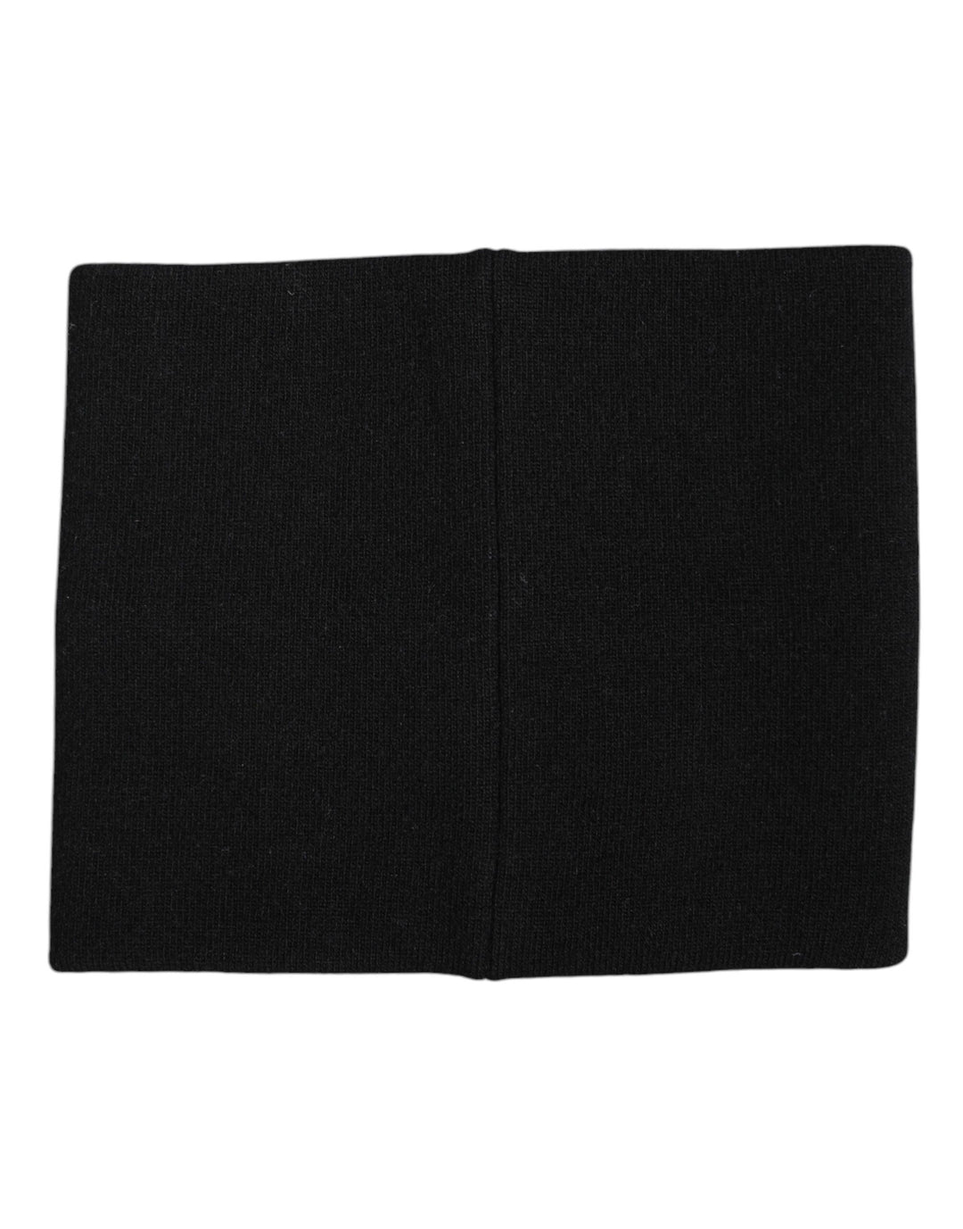Dolce &amp; Gabbana Black White Logo Print Knitted Neck Warmer Scarf