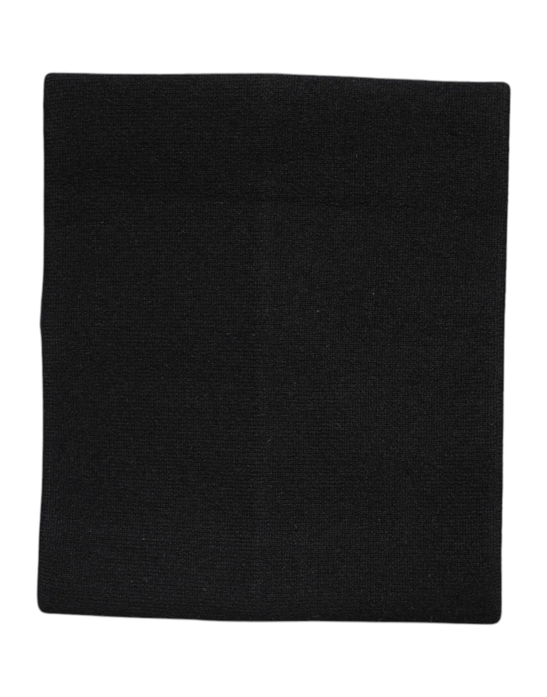 Dolce &amp; Gabbana Black Cashmere Knitted Neck Warmer Foulard Scarf