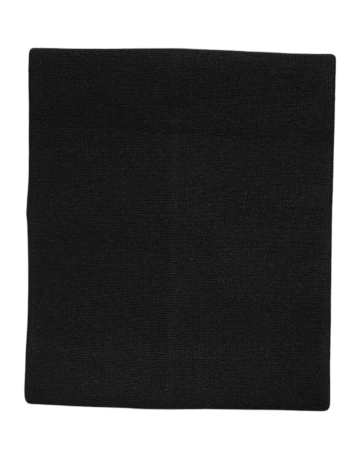 Foulard cache-cou en cachemire noir Dolce &amp;amp; Gabbana
